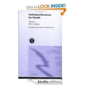  Decisions for Health (Routledge International Studies in Health 