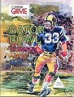 1977 Gator Bowl Clemson vs Pittsburgh football program  
