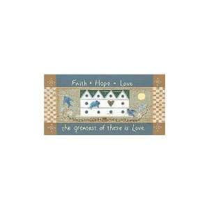  Faith, Hope, And Love Poster Print: Home & Kitchen