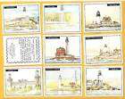 CIGARETTE TRADE CARDS LIGHTHOUSES 10 Cards  