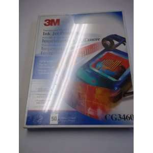  3M, Transparency Film, CG3460, For Ink Jet Printers, 50 Sheets 