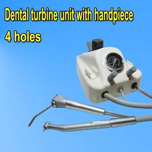   dental turbine unit with high speed handpiece 4 holes connection