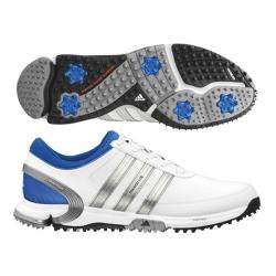 Adidas Mens Traxion Lite FM White/ Satelite/ Silver Golf Shoes 