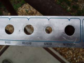 Fender Super Reverb Silverface Control Panel Vintage Original  
