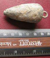 Ancient METAL DETECTOR FIND ARTIFACT   LARGE LEAD WEIGHT 7470  