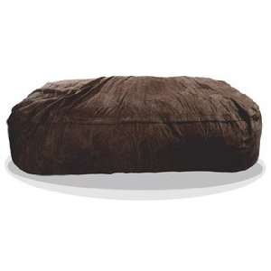  8 Huge Chocolate Brown SLACKER sack Foam Bean Bag Couch 