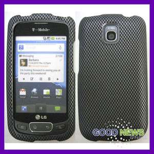   Go Phone LG Thrive P506   CarbonFiber Rubberized Hard Case Phone Cover