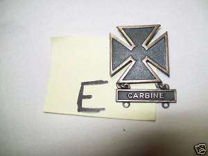 VINTAGE STERLING CROSS MILITARY CARBINE RIFLE PIN L@@K  