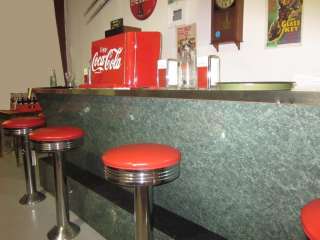 Coca Cola Bar with Stools and Accessories  