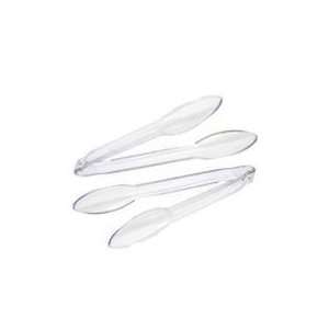  Clear Plastic Tongs 12 Inch   2 Pack