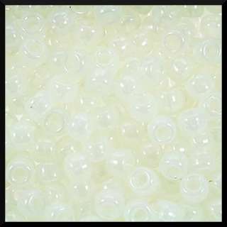 100 Clear Glow in the Dark Pony Beads 3/8 9mm ABCraft Translucent 