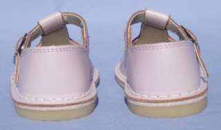 Girls LAMOUR Pink Leather T Strap Mary Jane Shoes Sz 6  