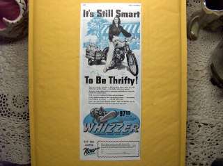   1947 Post Ad Print Whizzer Bicycle Motor Conversion Kit Americana Art