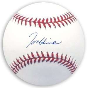  Tom Glavine Signed Official Baseball: Sports & Outdoors