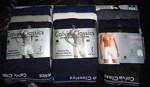 CALVIN CLASSICS BOXER SHORTS ALL SIZES new 3 6 12 pairs  