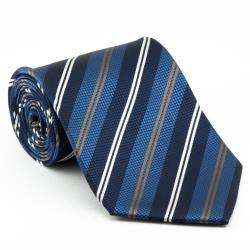 Platinum Ties Mens Blue Power Tie Necktie  