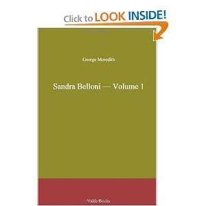  Sandra Belloni   Volume 1 (9781444401561) George Meredith 