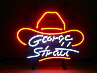 George Strait Beer Bar Pub Neon Store Light Sign M02  