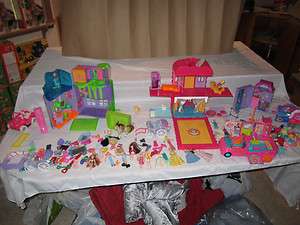 Polly Pocket Pieces Dolls Clothing Buildings Accessories Vehicle Lot 1 
