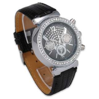 New Bling Crystal Stone Decorated Silvery Wrist Watch D  
