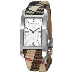 Burberry Womens Signature Checked Strap Watch  Overstock