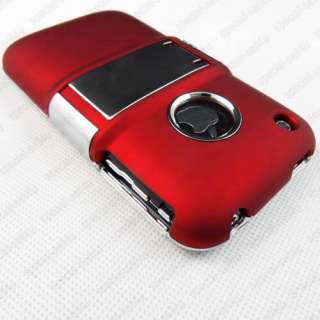   Hard Full Case Cover w/Chrome Stand for Apple iPhone 3G 3GS  