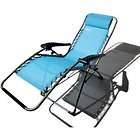 Blue Beach Patio Anti Gravity Adjustable Patio Lounge Recliner Chair 