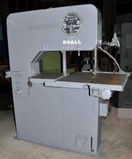 DOALL V 36 VERTICAL CONTOUR BAND SAW ~ 36 THROAT  
