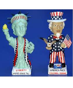 Statue of Liberty and Uncle Sam Bobble Heads  