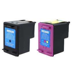 HP 61XL Black/ Color Ink Cartridge (Remanufactured) (Pack of 2 