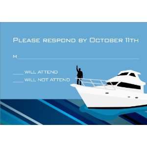  Rock the Boat Male Response Card Birthday Reply Cards 