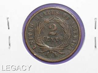 1864 U.S. 2¢ CENT PIECE CIVIL WAR ERA COPPER (ES+  