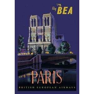  Paper poster printed on 12 x 18 stock. BE Paris and 