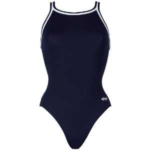    Dolfin Swimwear Chloroban Solid Swimsuit NAVY 32
