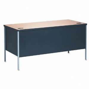 HON : Mentor Series Single Pedestal Desk, 60w x 30d x 29 1/2h, Natural 