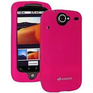  New Amzer Silicone Skin Jelly Case Hot Pink For Google 