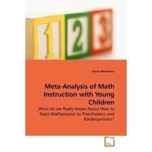  of Math Instruction with Young Children What do we Really Know 