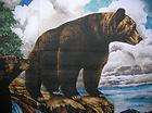Black Bear Mountain Nature Animals Fabric