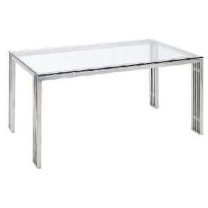  Brushed Stainless Steel Table Nuevo Modern Tables Kitchen 