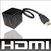 NEW HDMI Y SPLITTER CABLE ADAPTER 1 MALE TO 2 FEMA