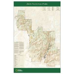  National Geographic RE01020343 Map Of Zion National Park 