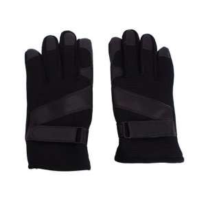  Winter Warm Motorcycle Microfiber Gloves Black XXL Sports 