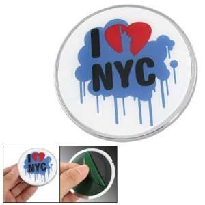  Amico Meaning I Love NYC Pattern 2.8 Diameter Car Sticker 