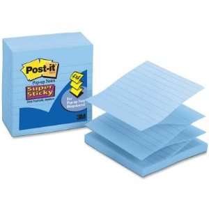   Pop up Note,Pop up, Self adhesive   4 x 4   Aqua   Paper   5 / Pack
