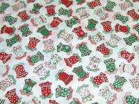 New Christmas Bells Sewing Fabric Quilt Material Per Yd  
