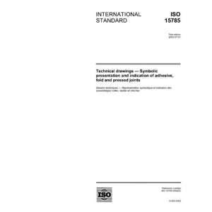  ISO 15785:2002, Technical drawings   Symbolic presentation 
