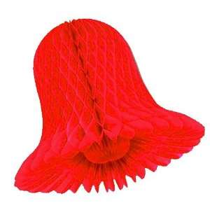  18 Red Honeycomb Tissue Bell Patio, Lawn & Garden