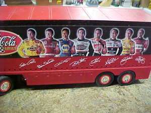 B7 2002 Coke Coca Cola Nascar racing drivers semi truck hauler New 