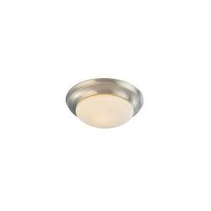 Minka Lavery 1820 1 84 1 Light Flush Mount in Brushed Nickel with 