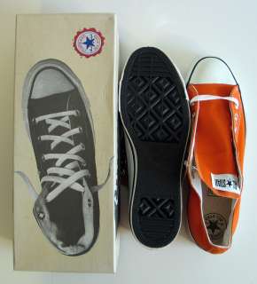 Vintage Chuck Taylor All Star Converse Orange Shoes Sneakers USA NOS 